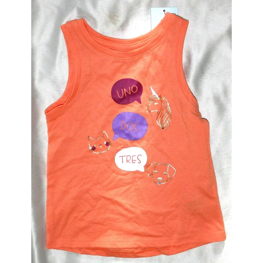 Cat and Jack toddler girls shirt size 2T Tank Top